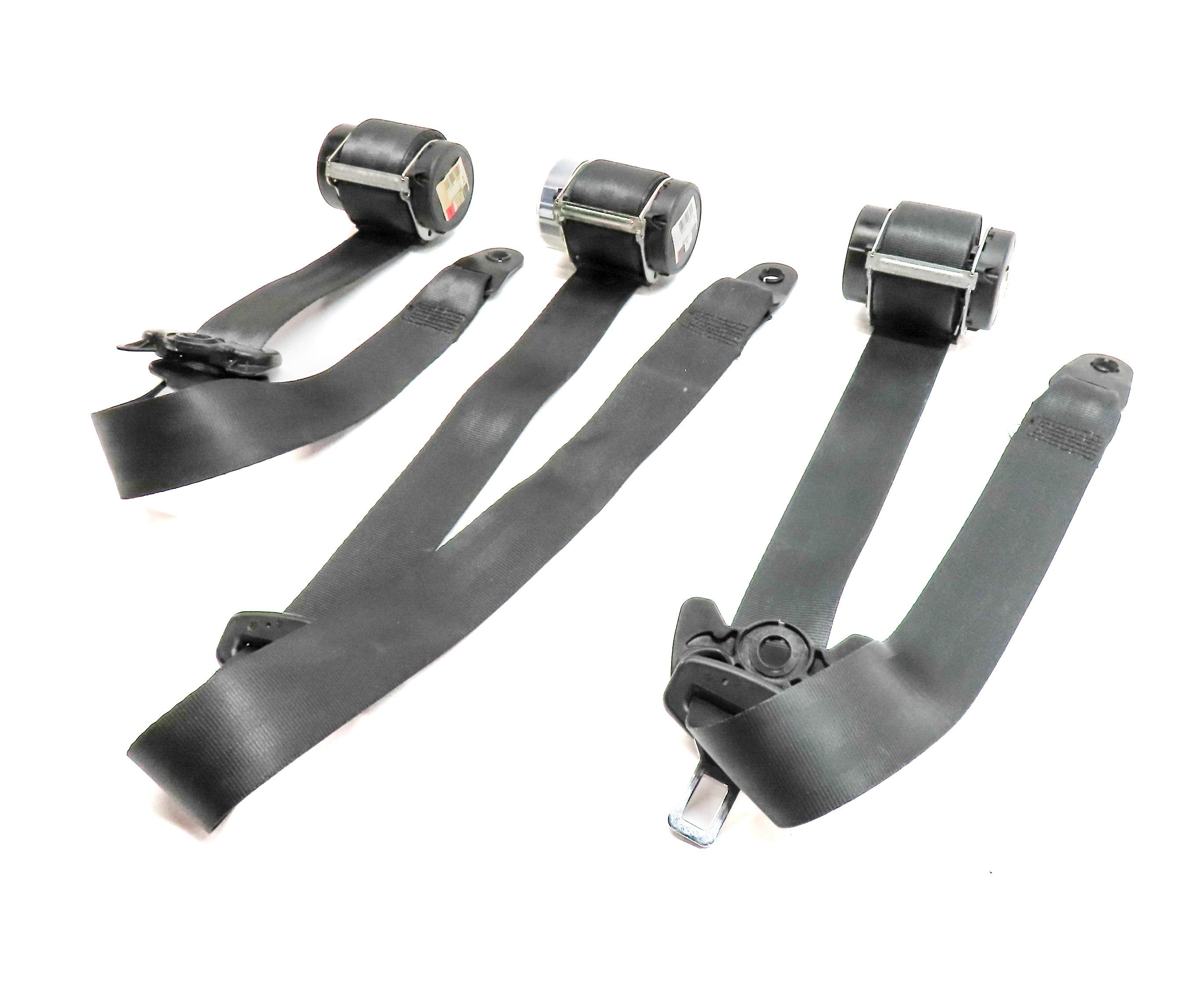 10 LAND ROVER LR4 (L319) REAR 2ND ROW LEFT CENTER RIGHT SEATBELT RETRACTOR SET/3 — exact item pictured